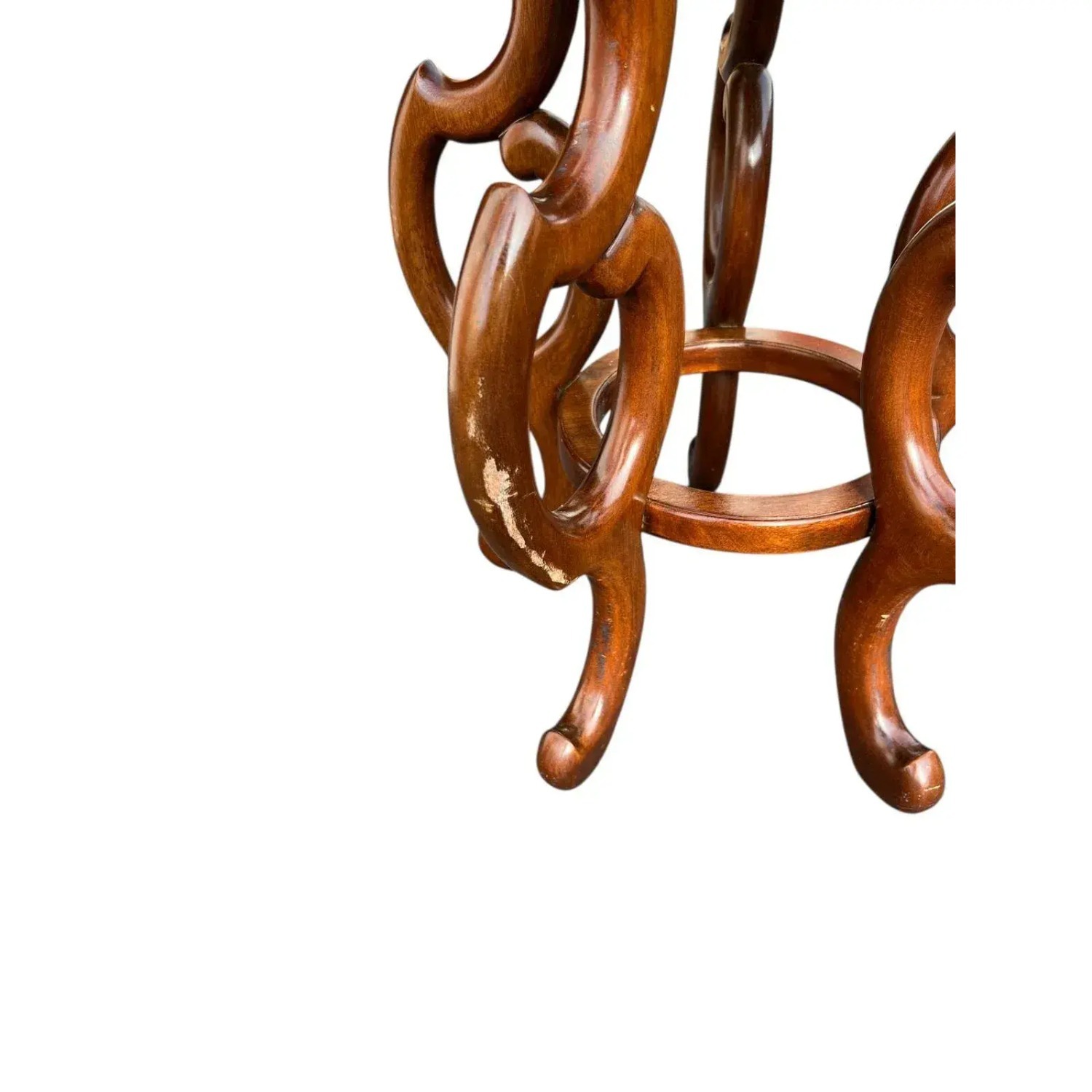 1960s Chinese Sculptural Wooden Plant Stand - image-3