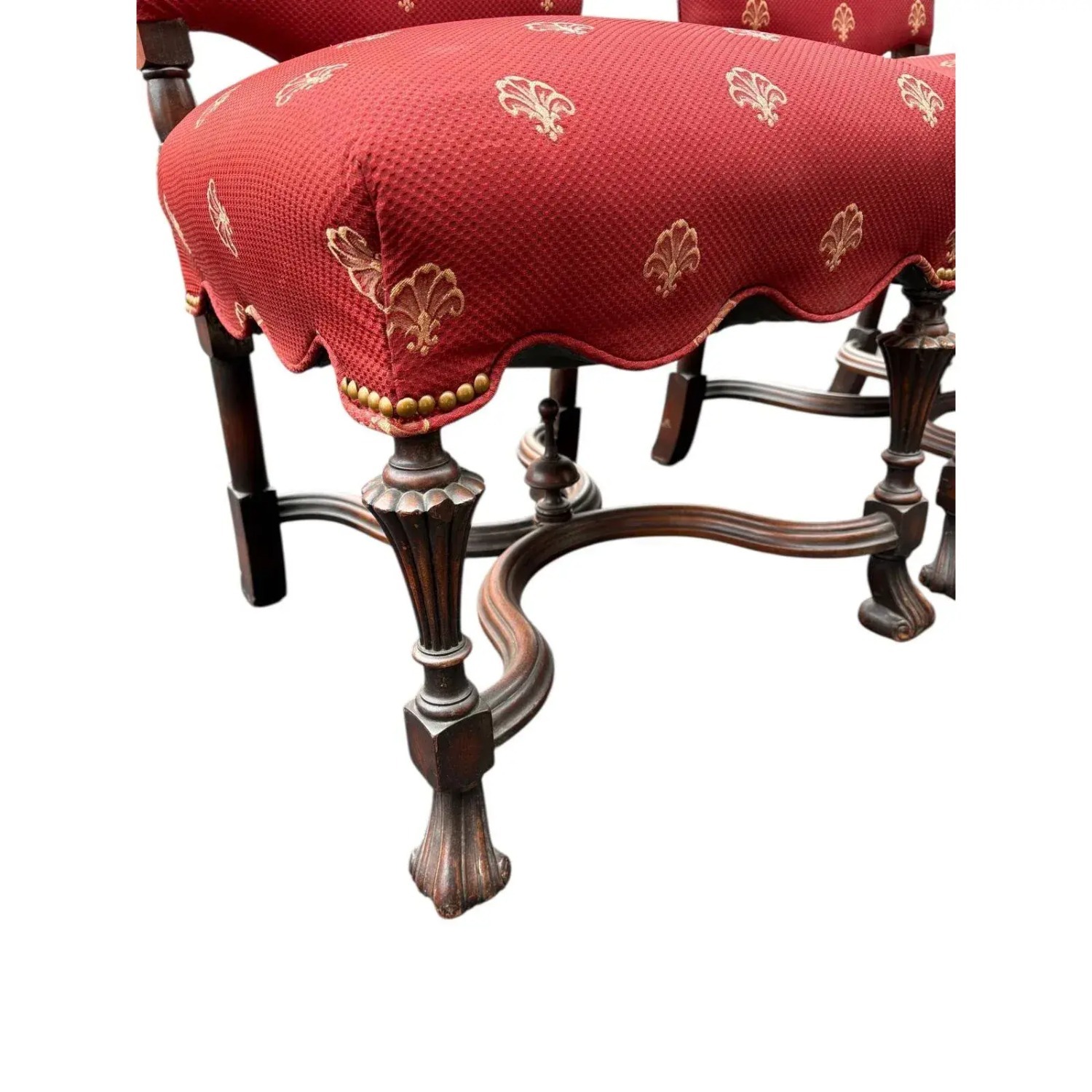 Pair of Vintage Baroque Style Accent Chairs - image-8