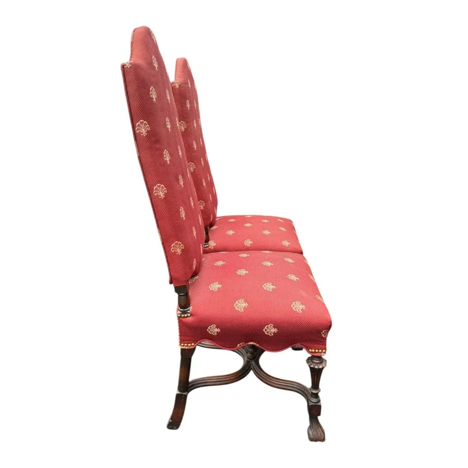 Pair of Vintage Baroque Style Accent Chairs - image-2