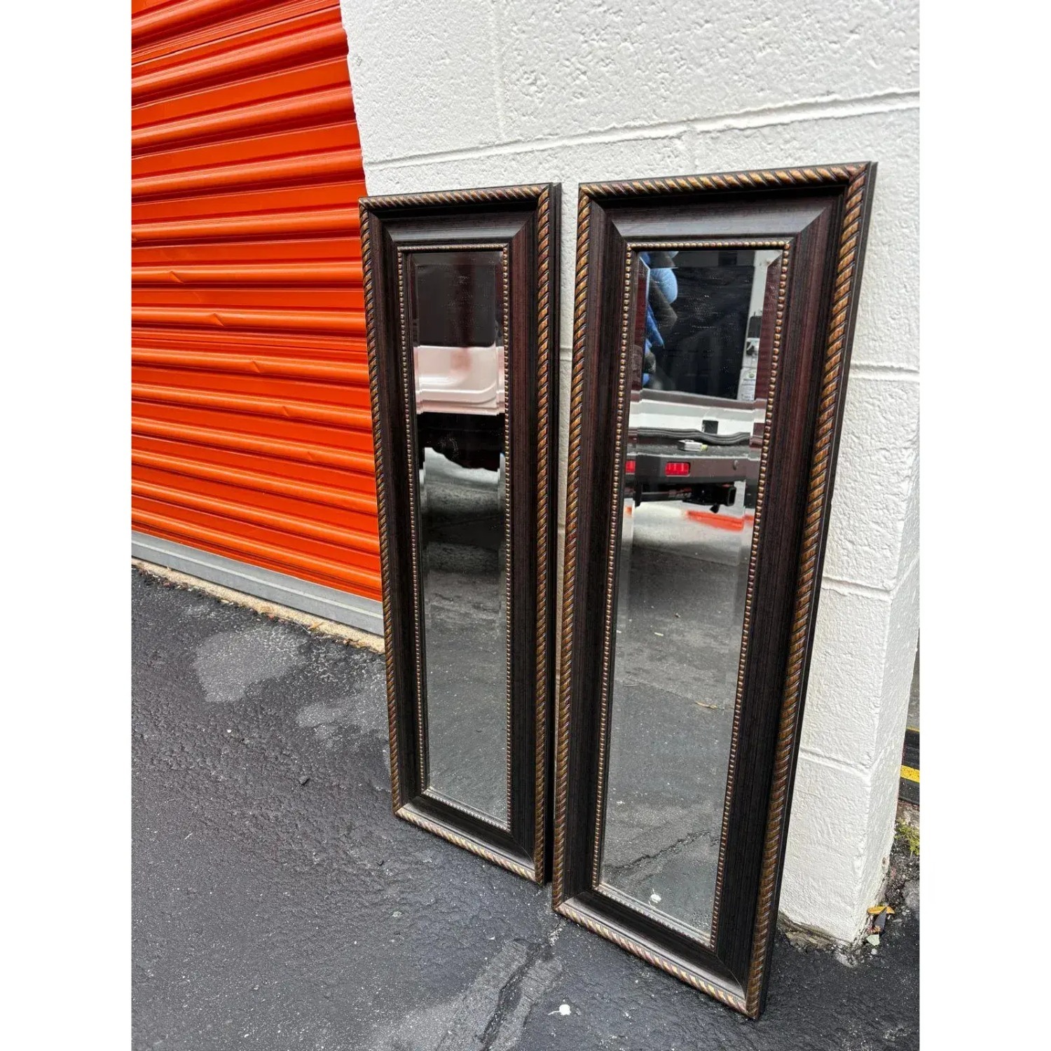 Set of Two Rectangular Wall Mirrors - image-5