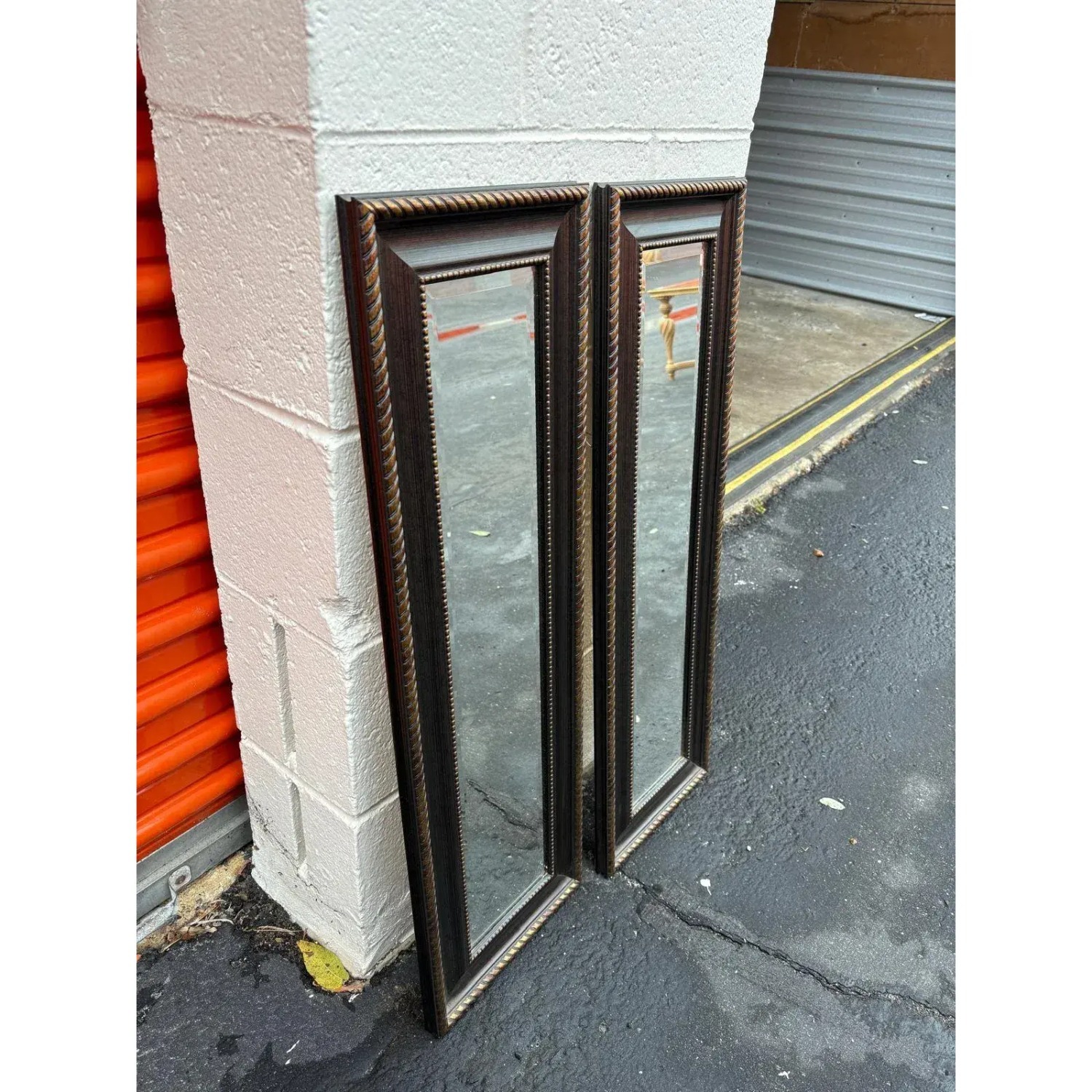 Set of Two Rectangular Wall Mirrors - image-6