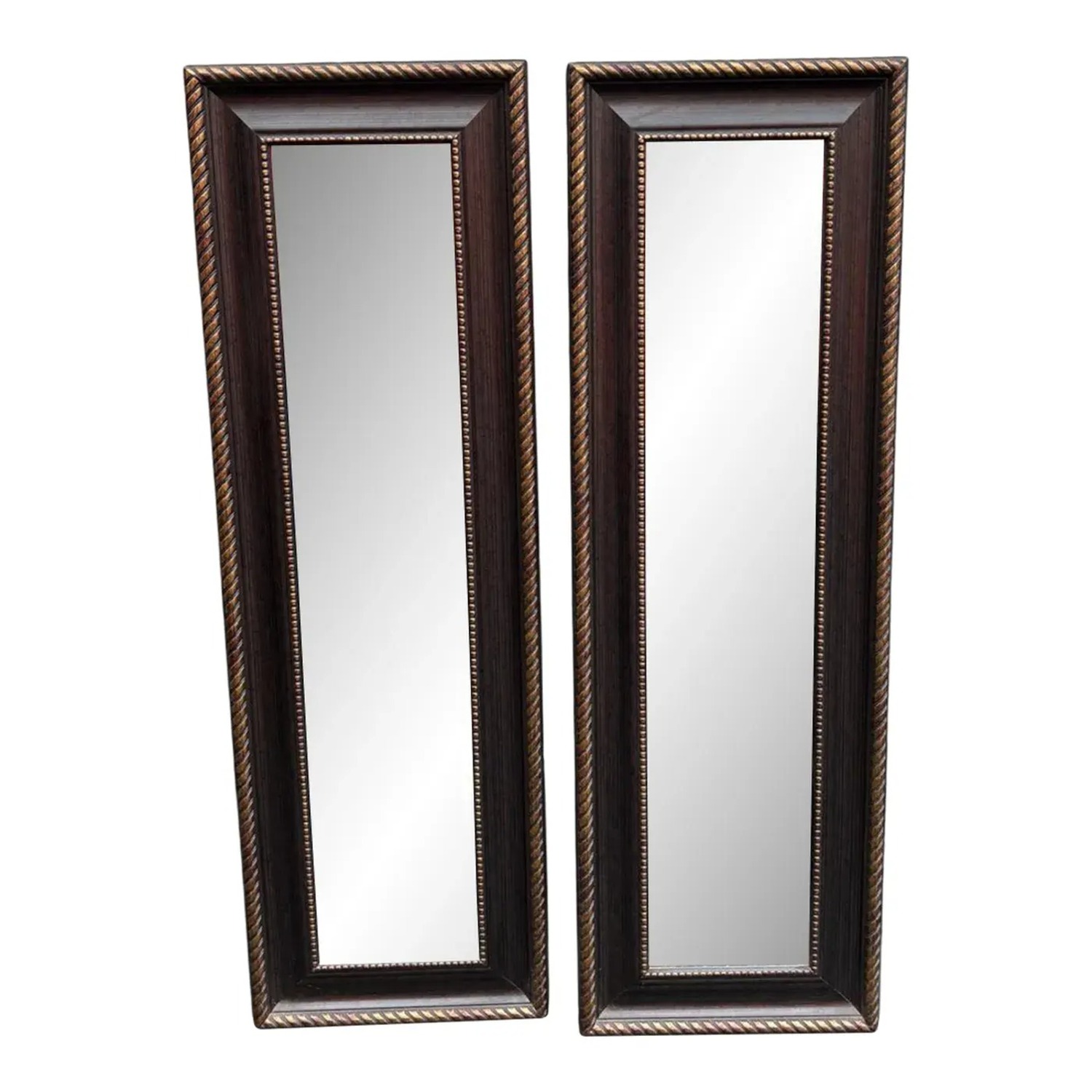 Set of Two Rectangular Wall Mirrors - image-1