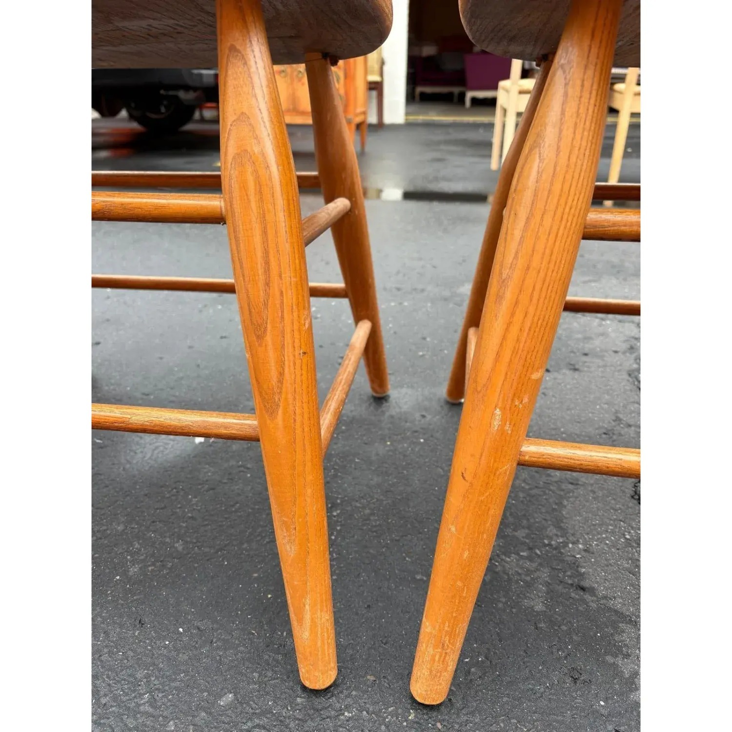 Set of 4 Virginia House Solid Wood Dining Chairs - image-5
