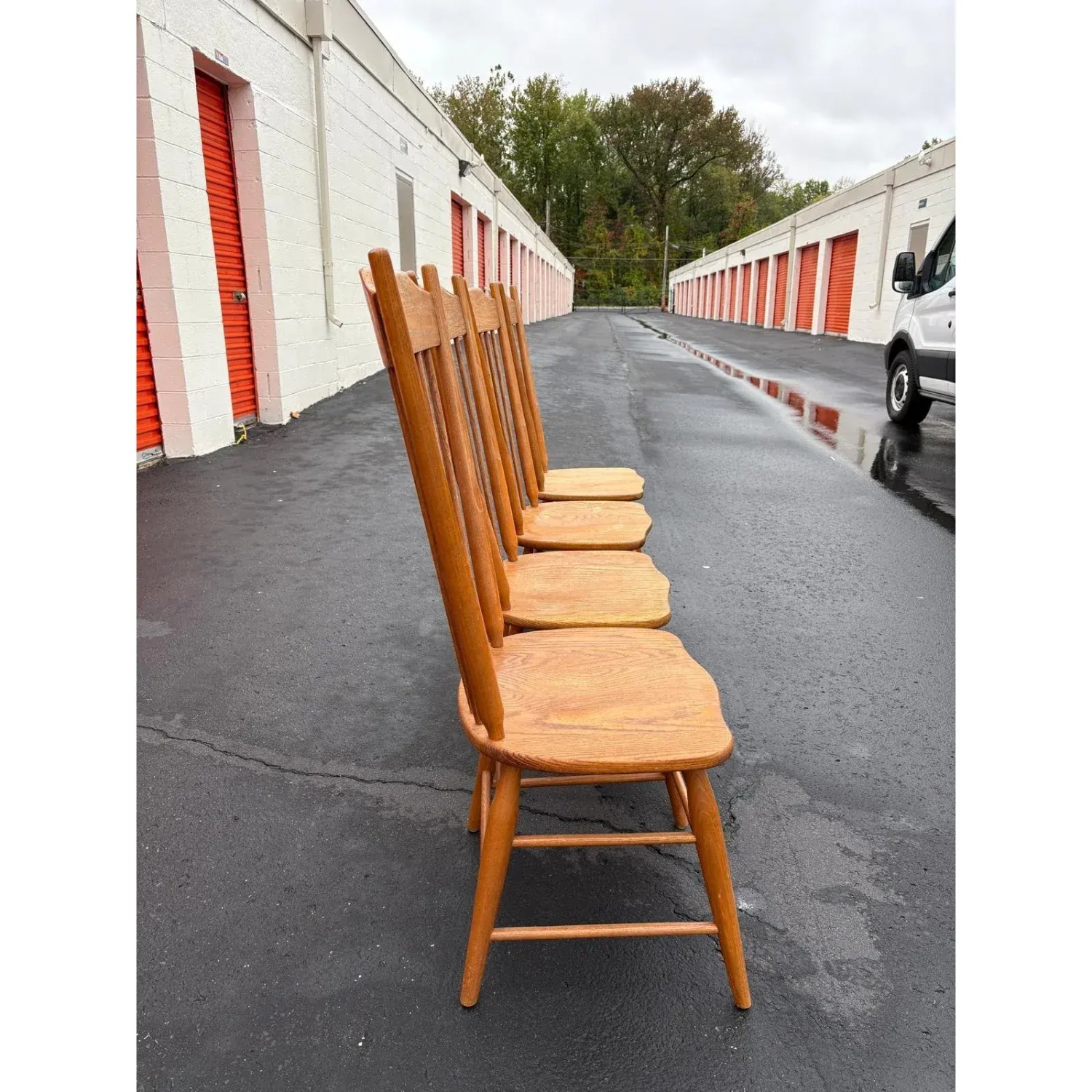 Set of 4 Virginia House Solid Wood Dining Chairs - image-6