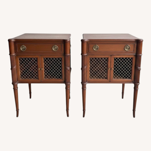 Used Pair of Vintage Regency Style Side Tables for sale on AptDeco
