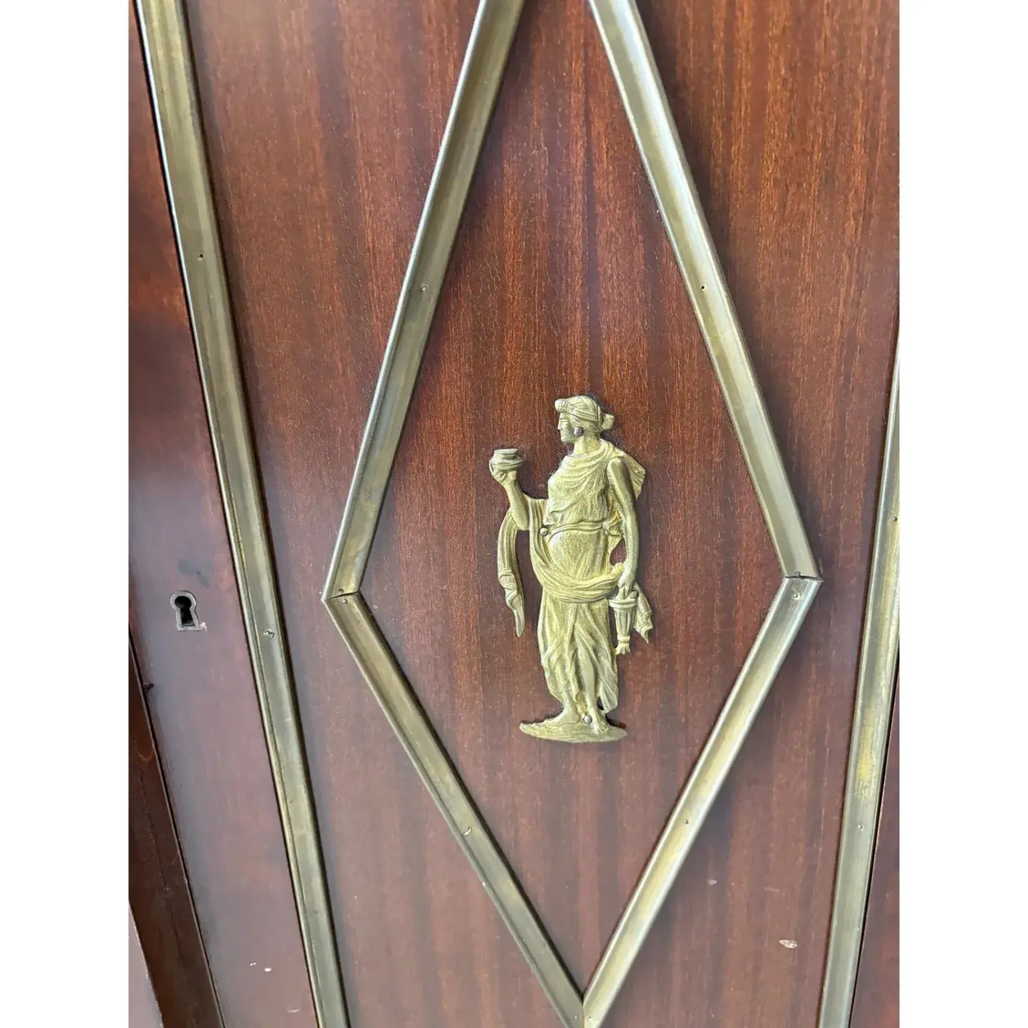 Empire Style Mahogany Cabinet W Bronze Mounts - image-4