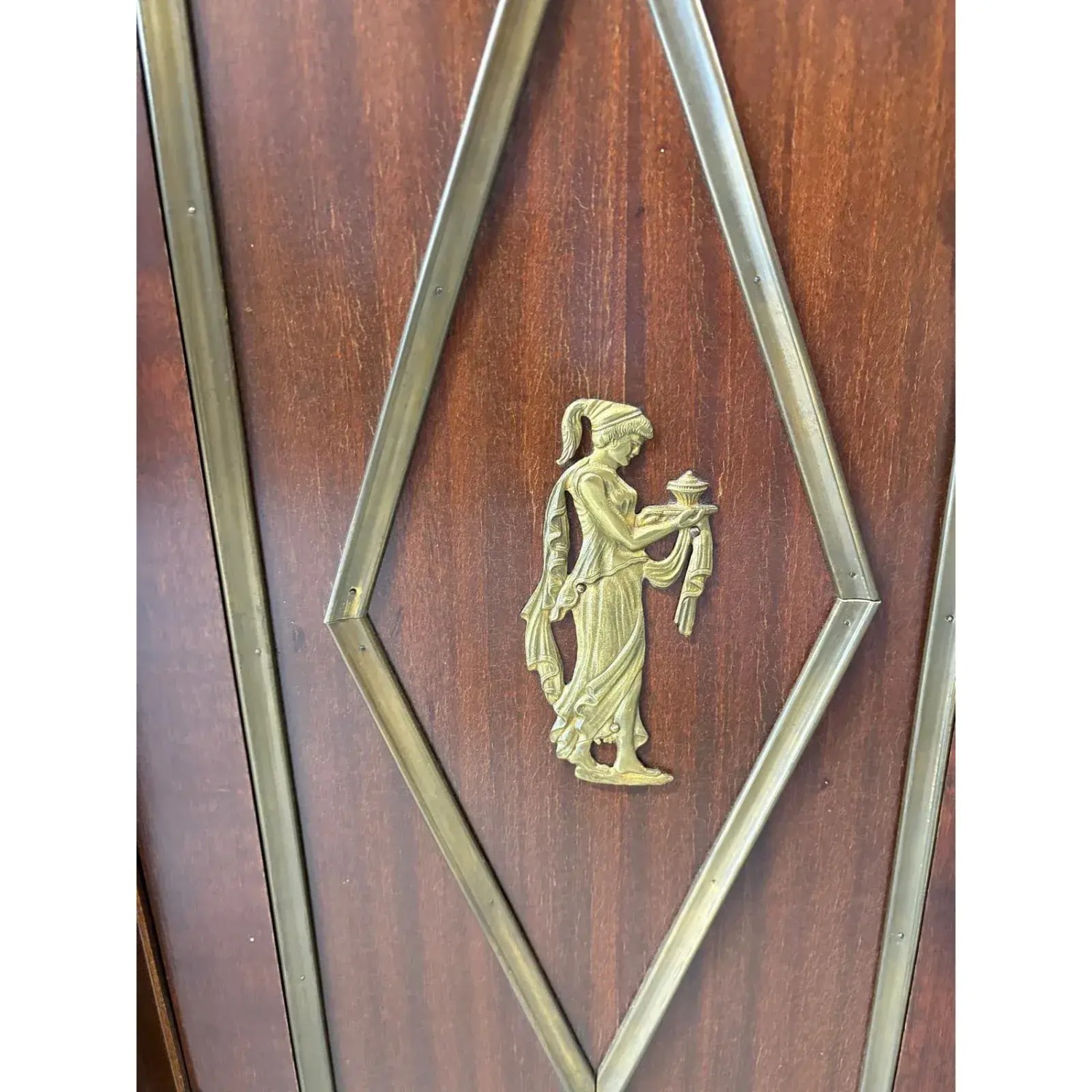 Empire Style Mahogany Cabinet W Bronze Mounts - image-7