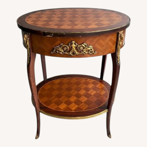Used Antique Parquetry Side Table French Louis XV-Style for sale on AptDeco