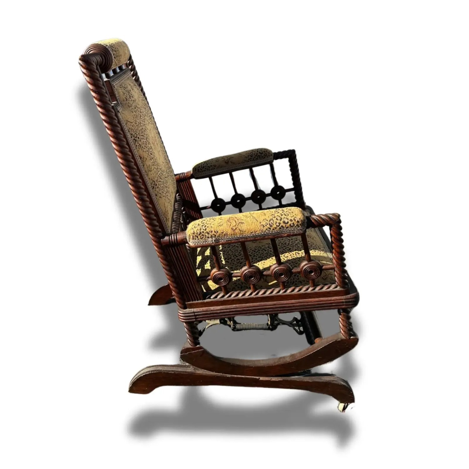 Early 1900s Antique Hunzinger Platform Rocker - image-3