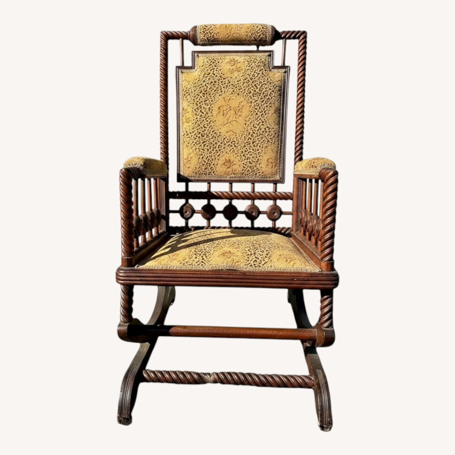 Early 1900s Antique Hunzinger Platform Rocker - image-0