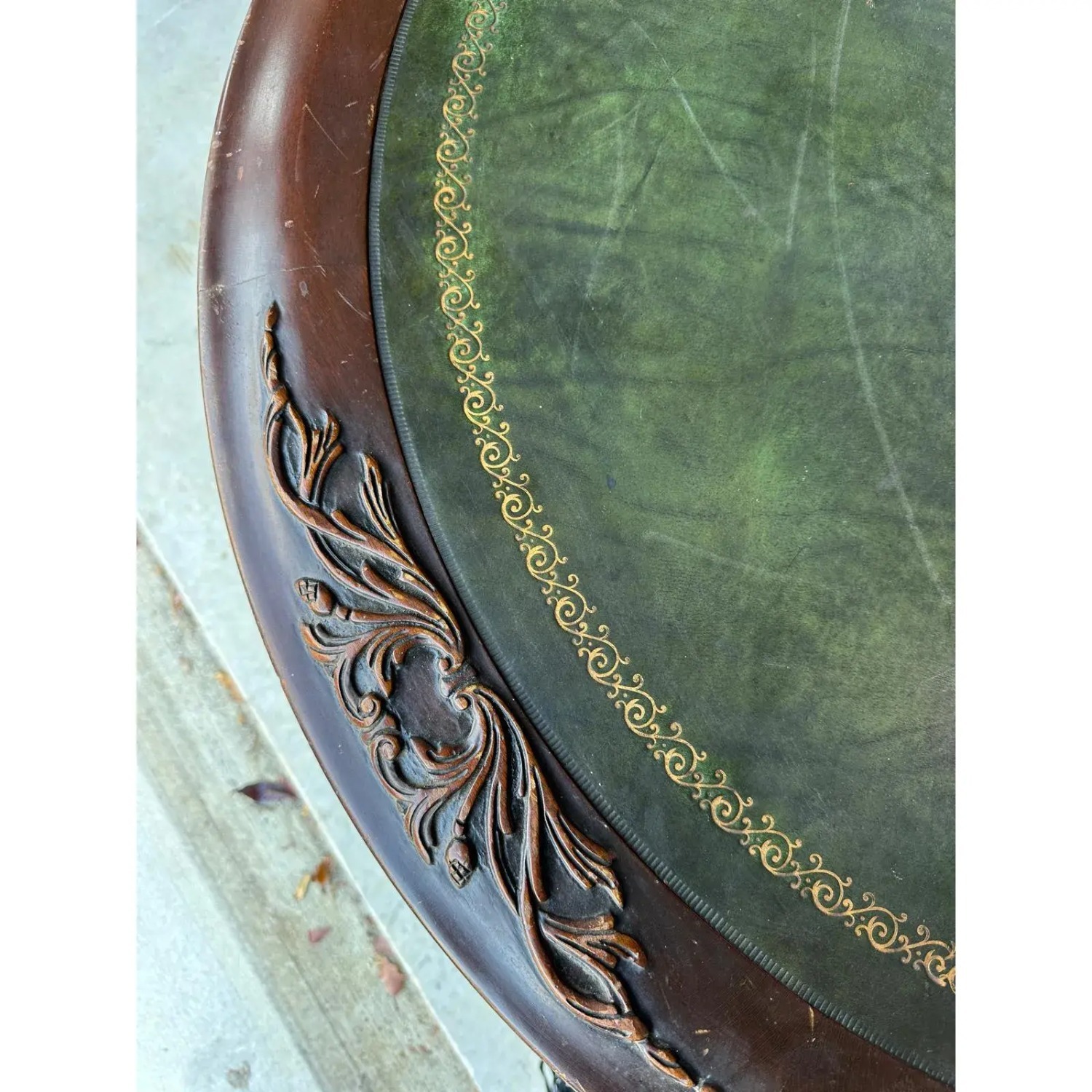 Victorian Carved Mahogany and Oak Center Table - image-4