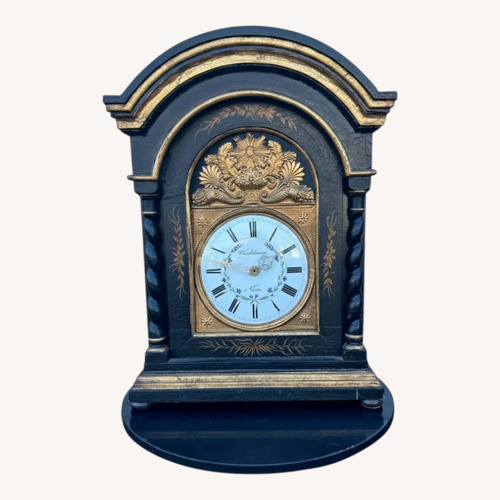 Used Large 1980s Ebonized Mantle Clock for sale on AptDeco