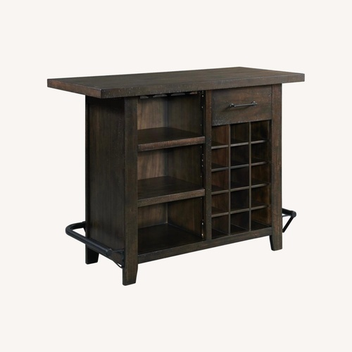 Used Bob's Discount Furniture Sonoma Natural Kitchen Island for sale on AptDeco
