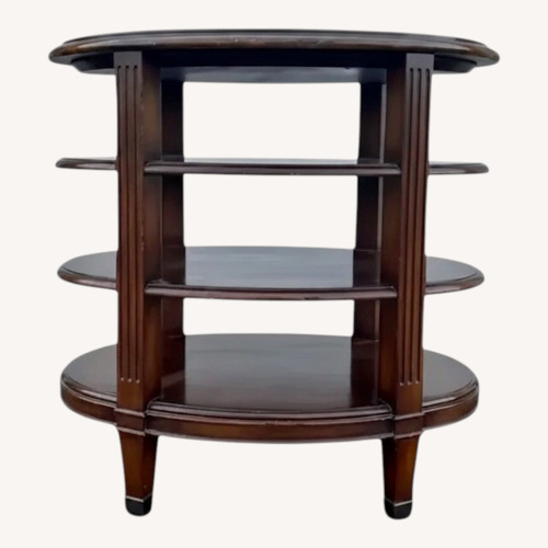 Used 1970s 3-Tiered Oval Side Table for sale on AptDeco
