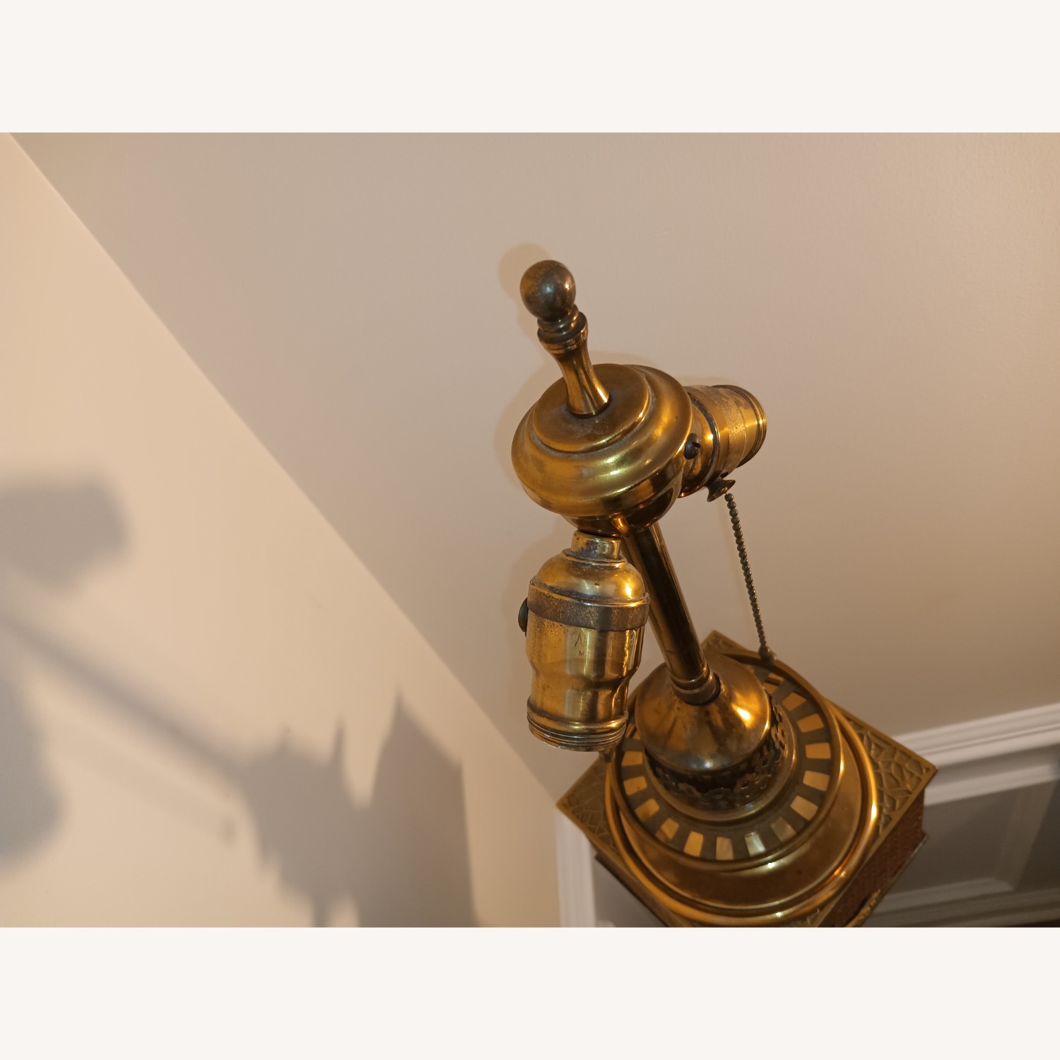 Vintage/Antique Finds Gold Brass Floor Lamp - image-12
