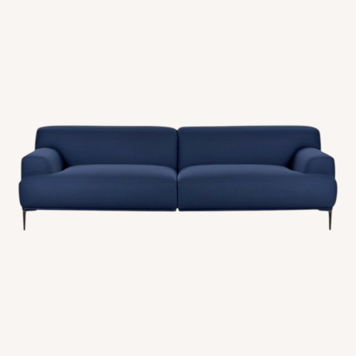 Used Article Abisko Blue Fabric Sofa for sale on AptDeco