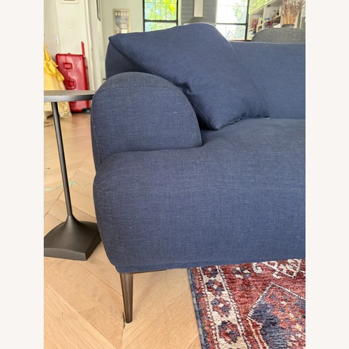 Used Article Abisko Blue Fabric Sofa for sale on AptDeco