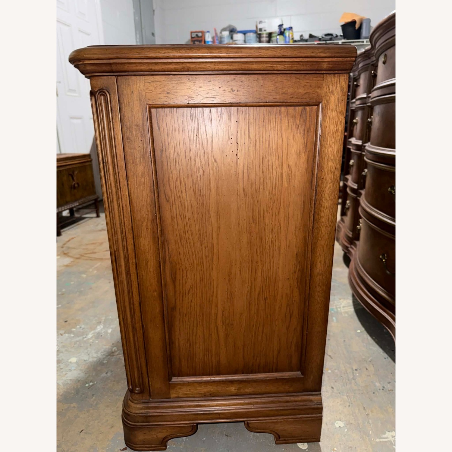 Vintage Thomasville BurlWood Dresser and Nightstands - image-21