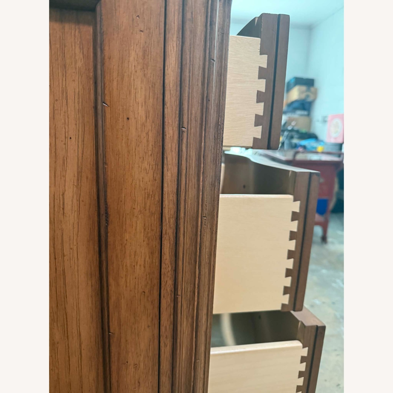 Vintage Thomasville BurlWood Dresser and Nightstands - image-11