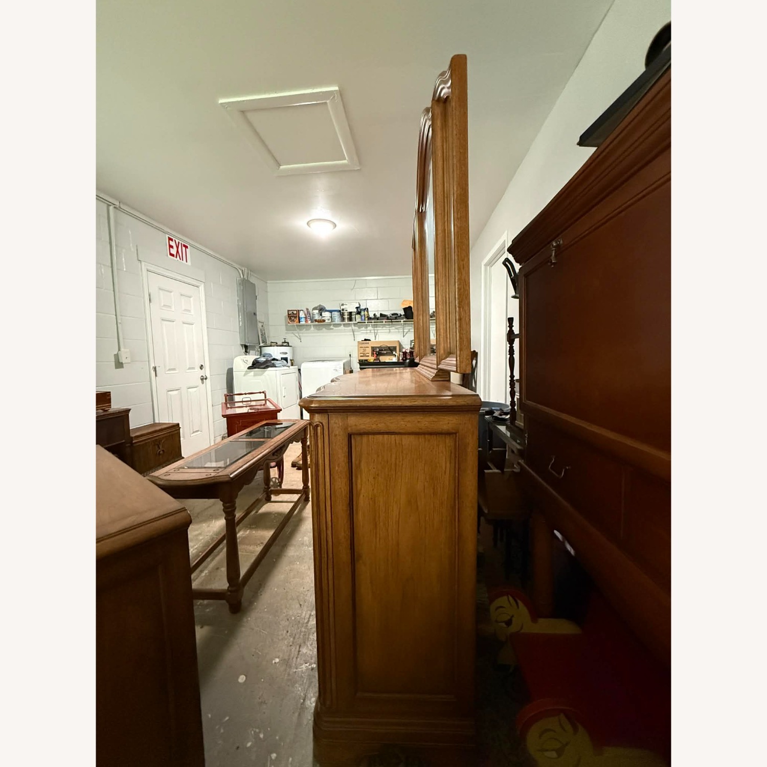 Vintage Thomasville BurlWood Dresser and Nightstands - image-14