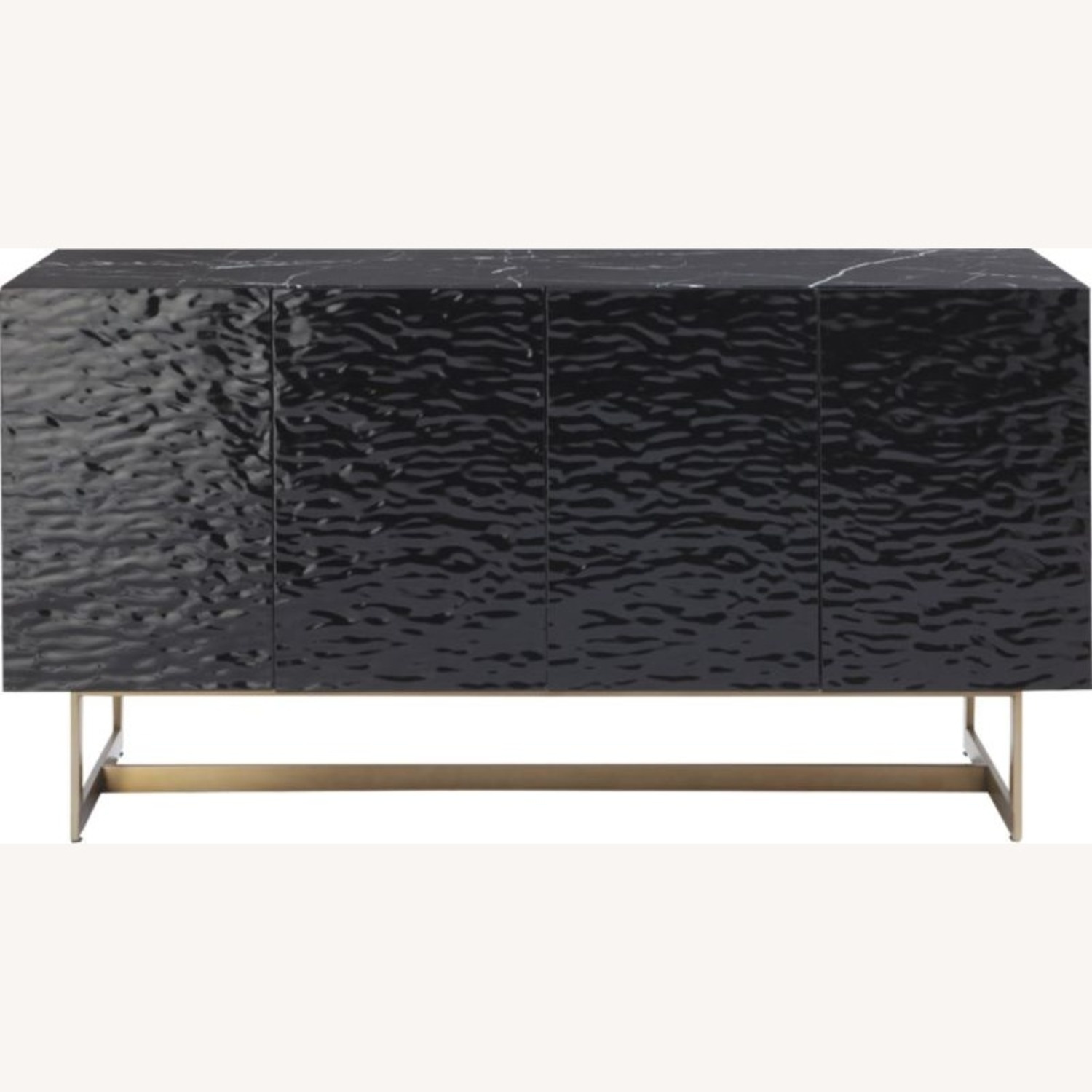 CB2 Ripple Black Lacquer Media Storage - image-7