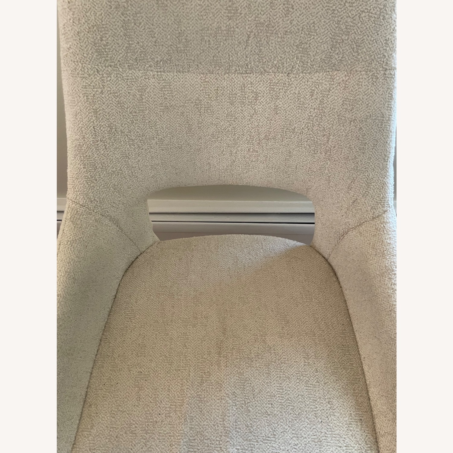 Natural Fabric Swivel Office Chair - image-2