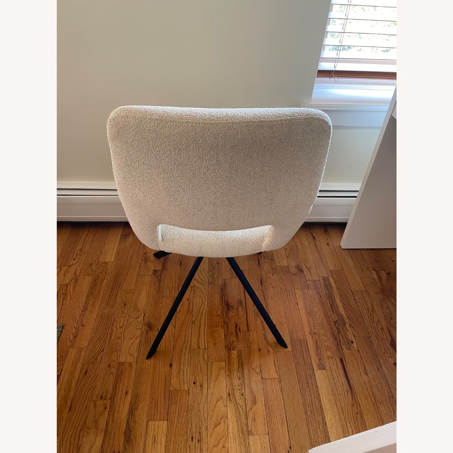 Natural Fabric Swivel Office Chair - image-3