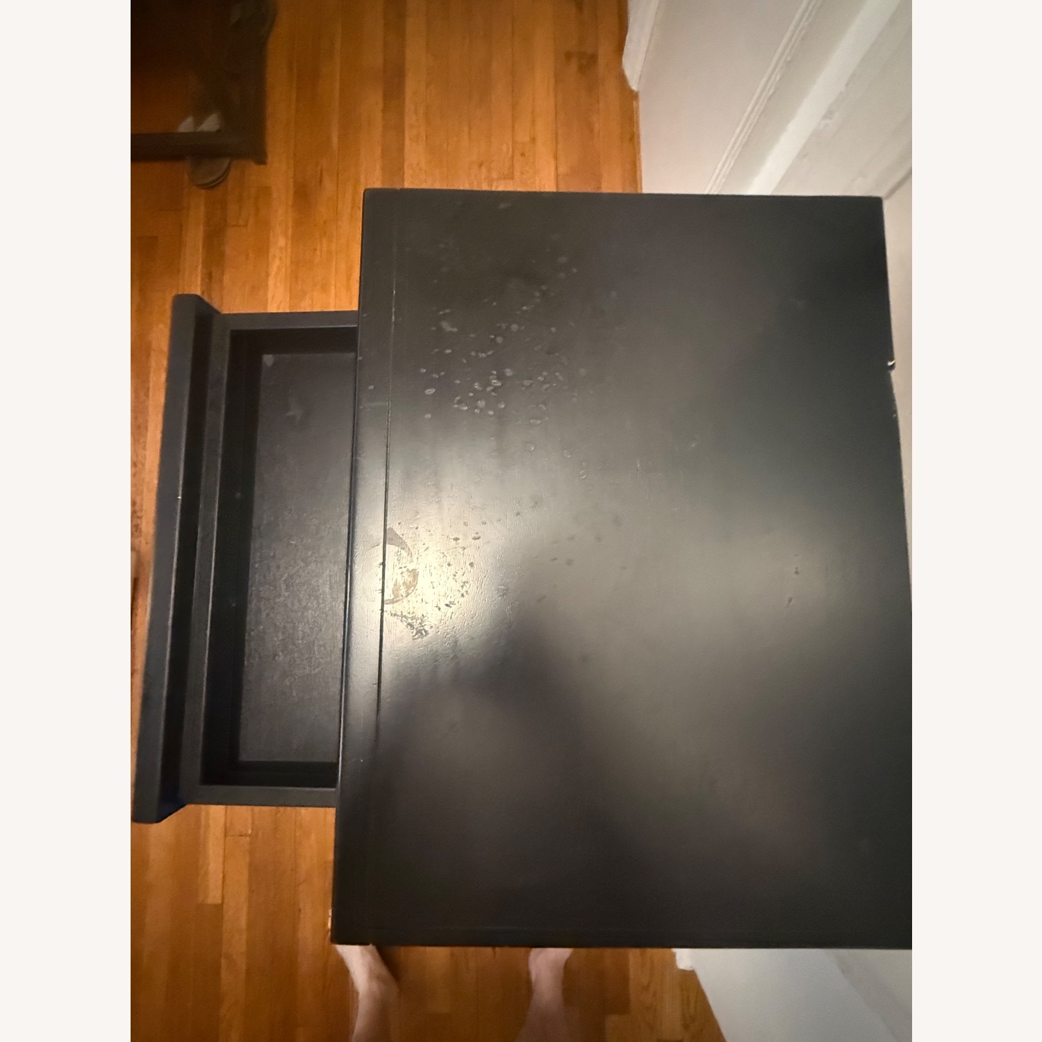 Pottery Barn Black Wood Bar Cart - image-4