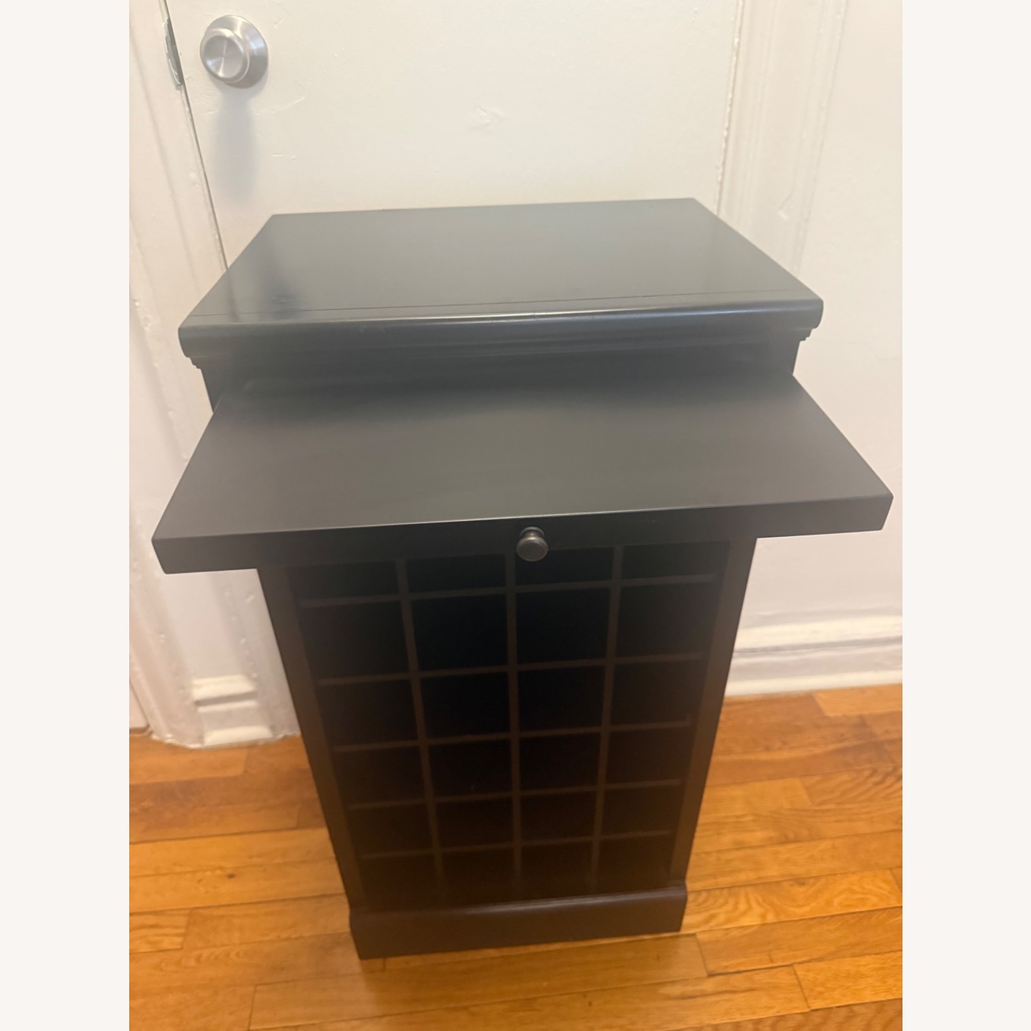 Pottery Barn Black Wood Bar Cart - image-2