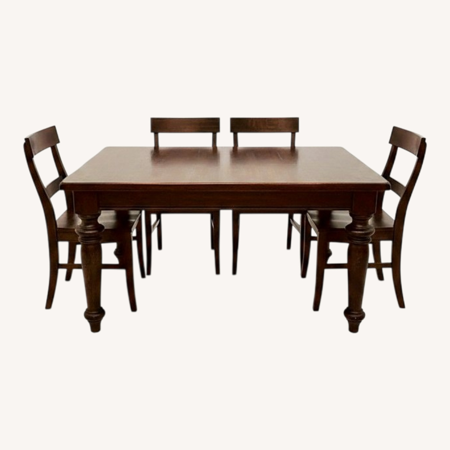 Pottery Barn Dark Brown Wood Dining Table - image-0