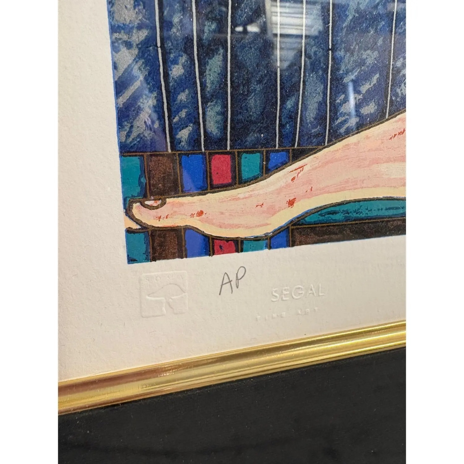 Vibrant Mid-Century Modern Figurative Lithograph - image-3