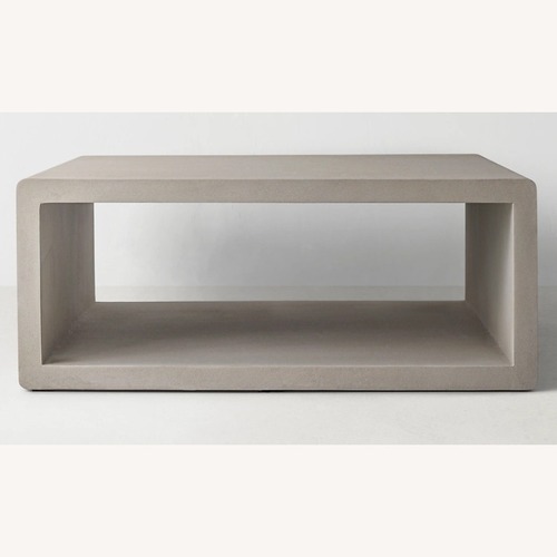 Used Restoration Hardware Light Gray Rex Coffee Table for sale on AptDeco
