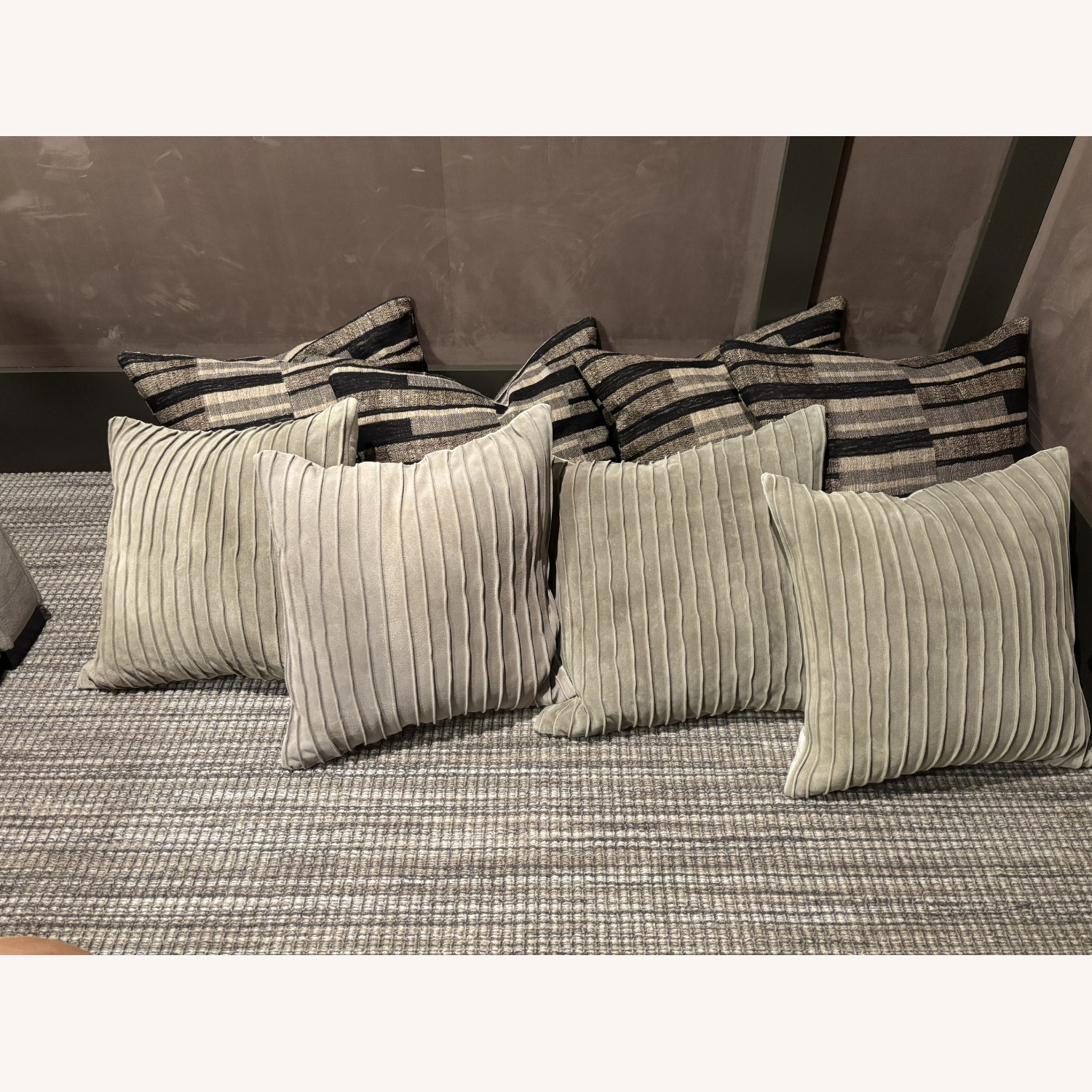 CB2 Talita Mink Pillows x 8 - image-4