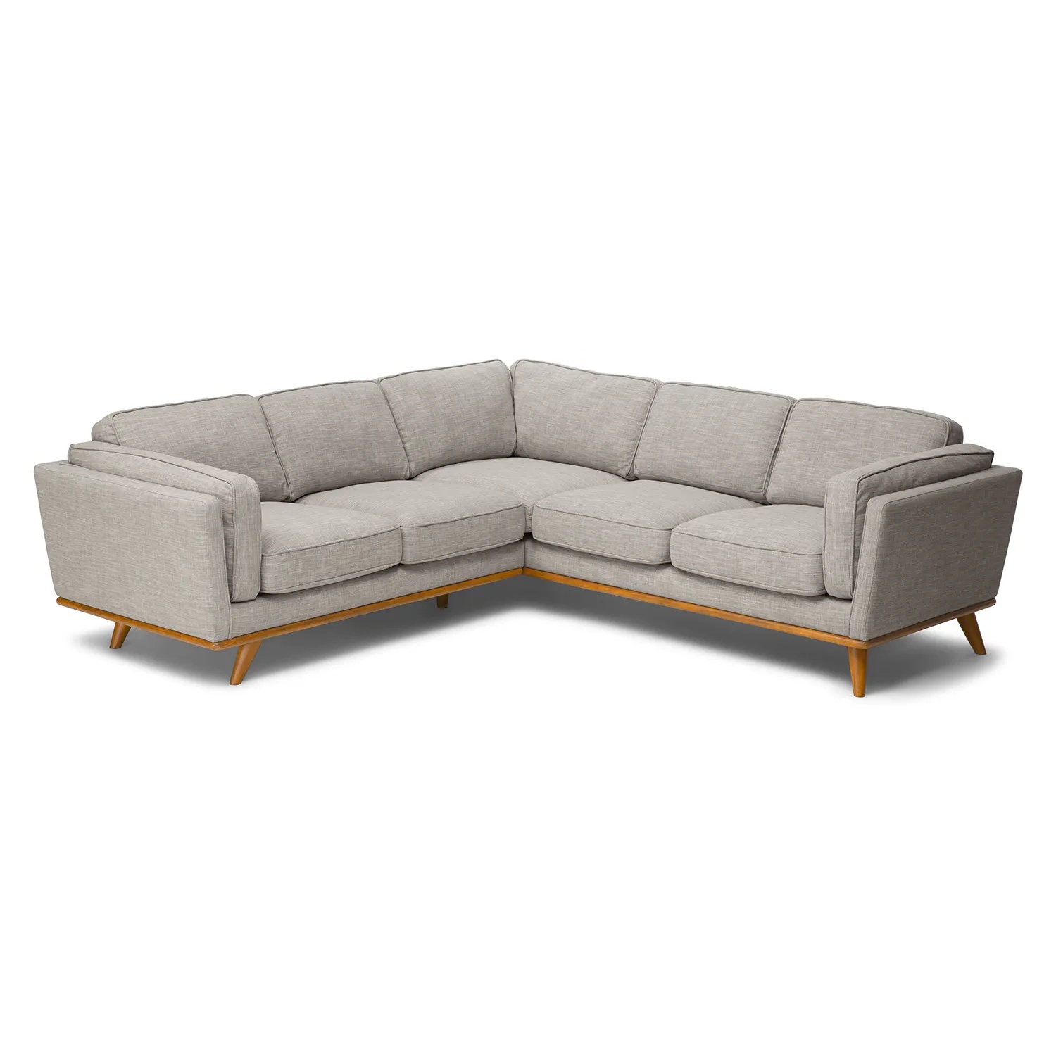 Article Timber 93" Corner Sectional - Rain Cloud Gray - image-4