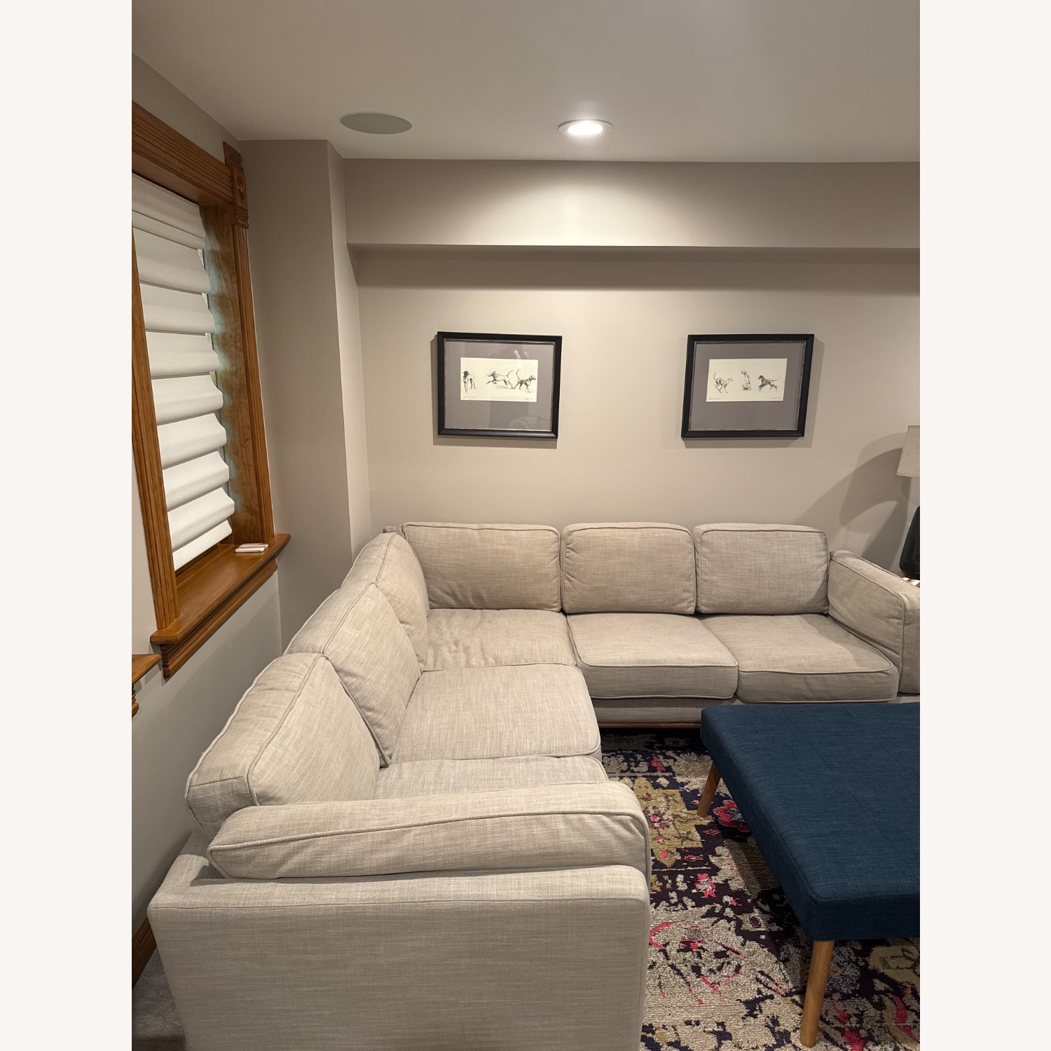 Article Timber 93" Corner Sectional - Rain Cloud Gray - image-3