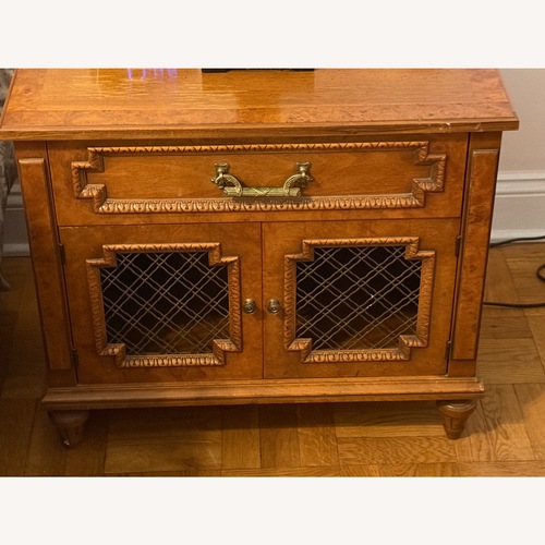 Used 2 Medium Walnut Solid Wood Night Tables for sale on AptDeco