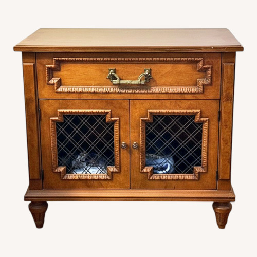 Used 2 Medium Walnut Solid Wood Night Tables for sale on AptDeco