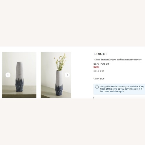 Used L’Objet Haas Mojave Vase for sale on AptDeco