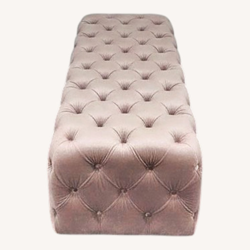 Used Chic Mauve Velvet Bench for sale on AptDeco
