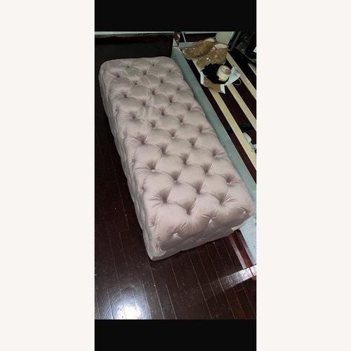Used Chic Mauve Velvet Bench for sale on AptDeco