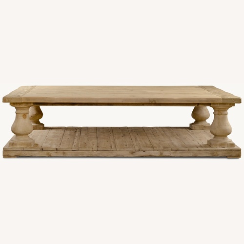 Used Balustrade Salvaged Wood Coffee Table for sale on AptDeco