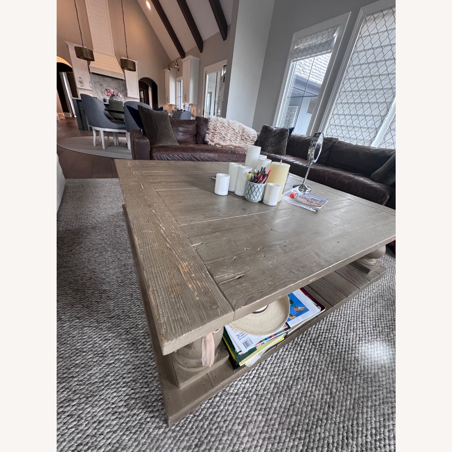 Balustrade Salvaged Wood Coffee Table - image-4