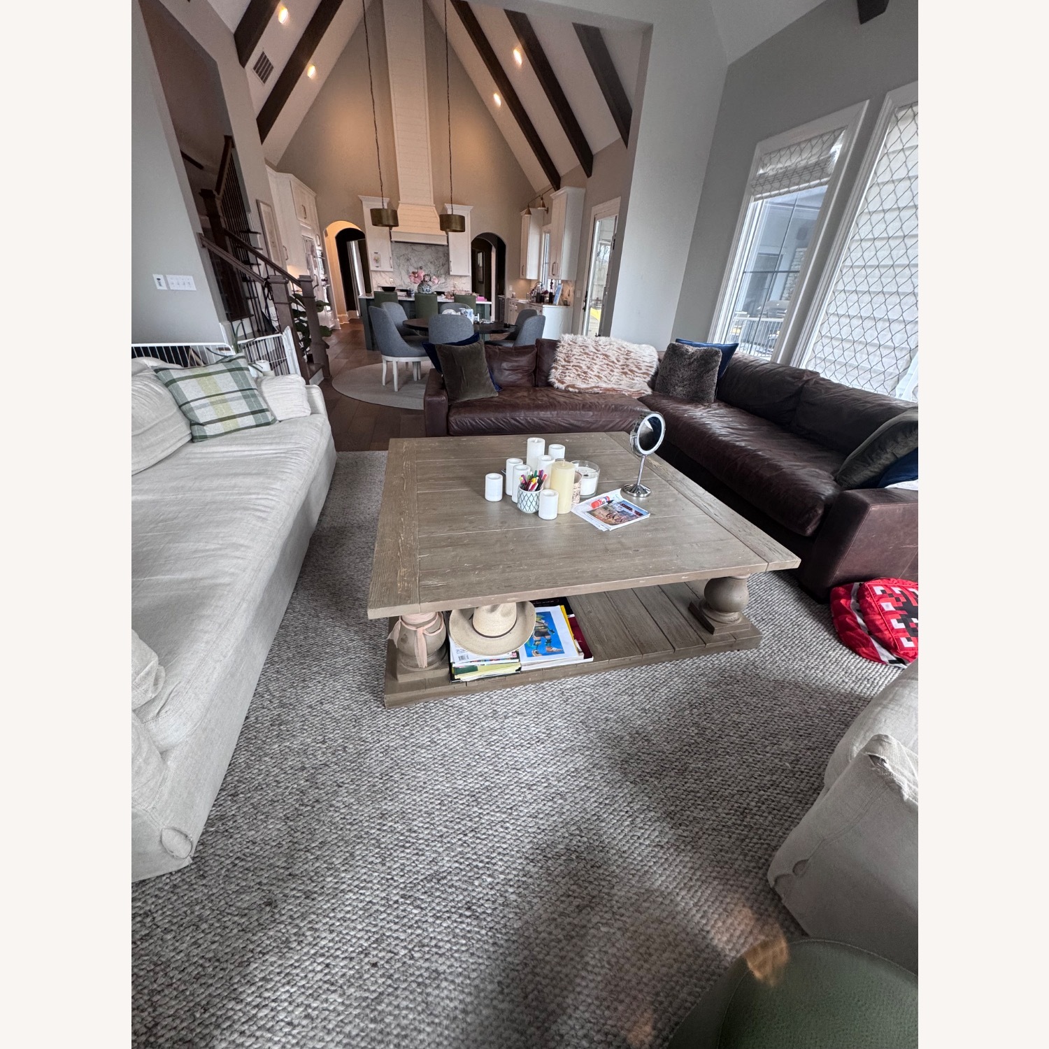 Balustrade Salvaged Wood Coffee Table - image-2