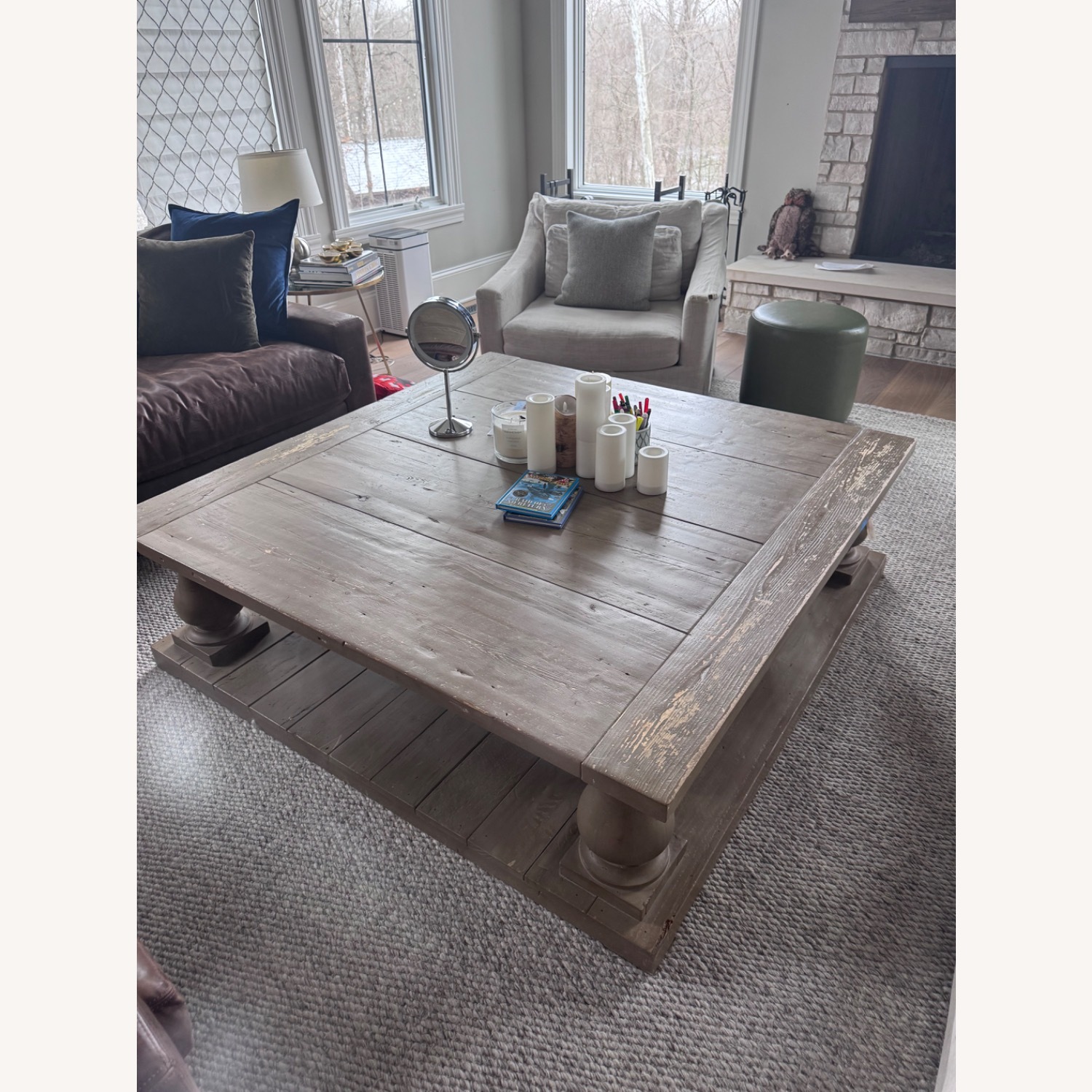 Balustrade Salvaged Wood Coffee Table - image-1