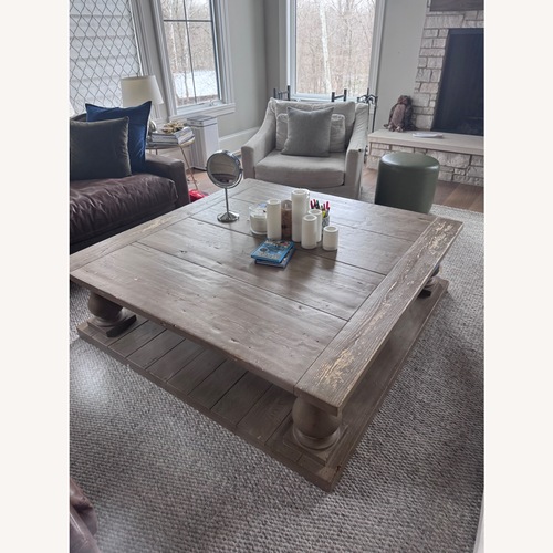 Used Balustrade Salvaged Wood Coffee Table for sale on AptDeco