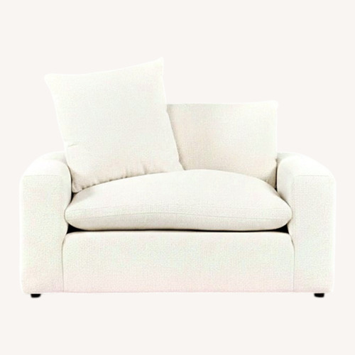 Used Living Spaces Paloma 58” Oversized Accent Chair for sale on AptDeco