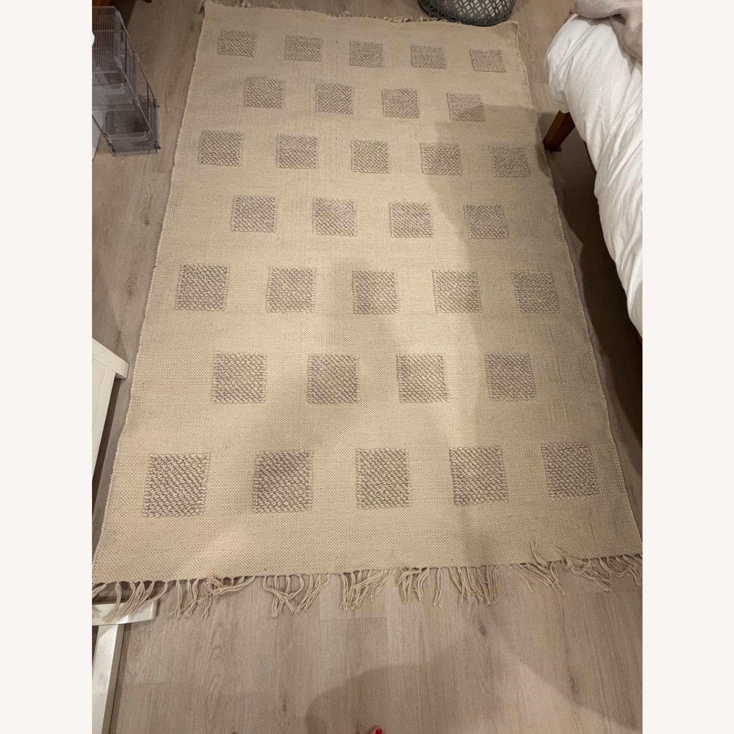 Crate & Barrel Tan Hi-lo Kids Area Rug 5'x8' - image-1