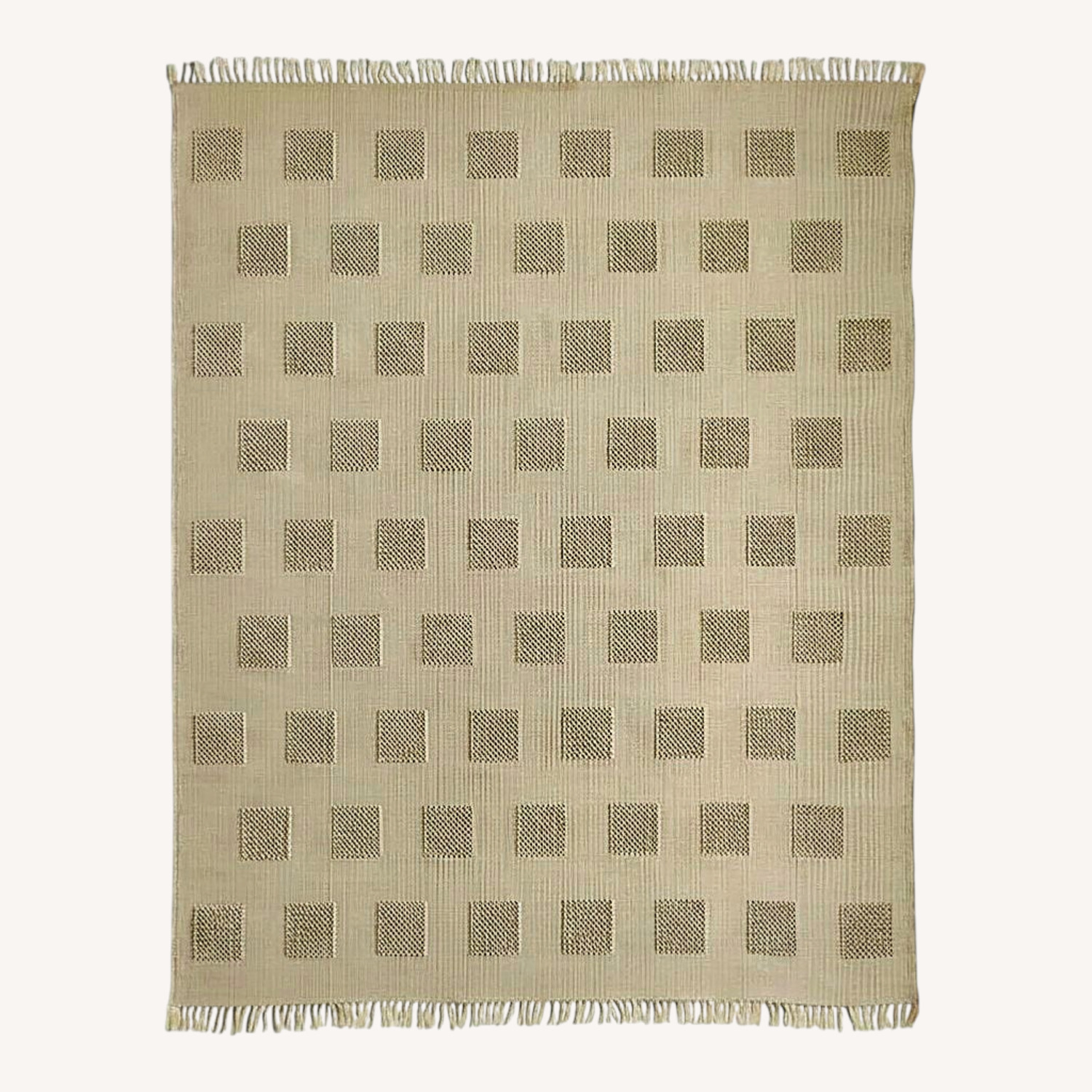 Crate & Barrel Tan Hi-lo Kids Area Rug 5'x8' - image-0