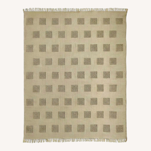 Used Crate & Barrel Tan Hi-lo Kids Area Rug 5'x8' for sale on AptDeco