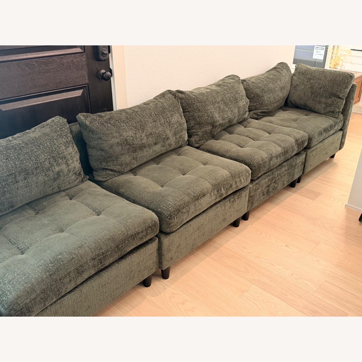 Modular Sectional Couch With Storage Ottoman - image-4